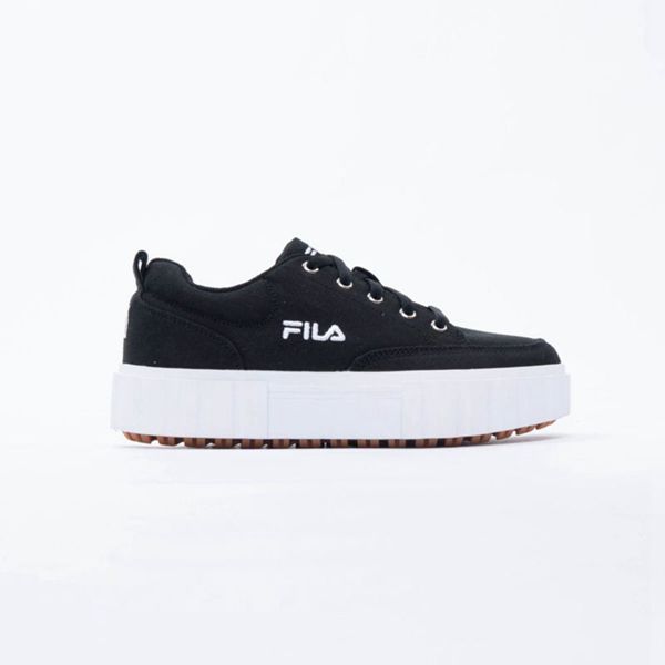 Zapatillas Fila Mujer Negras / Negras / Blancas - Sandblast Canvas - España 762831GFI